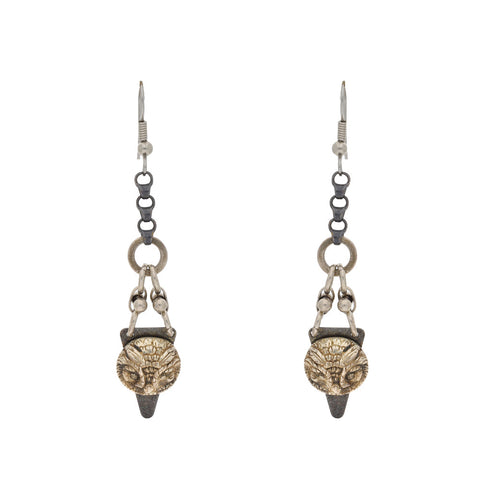 Valkyrie Owl Drop Earrings
