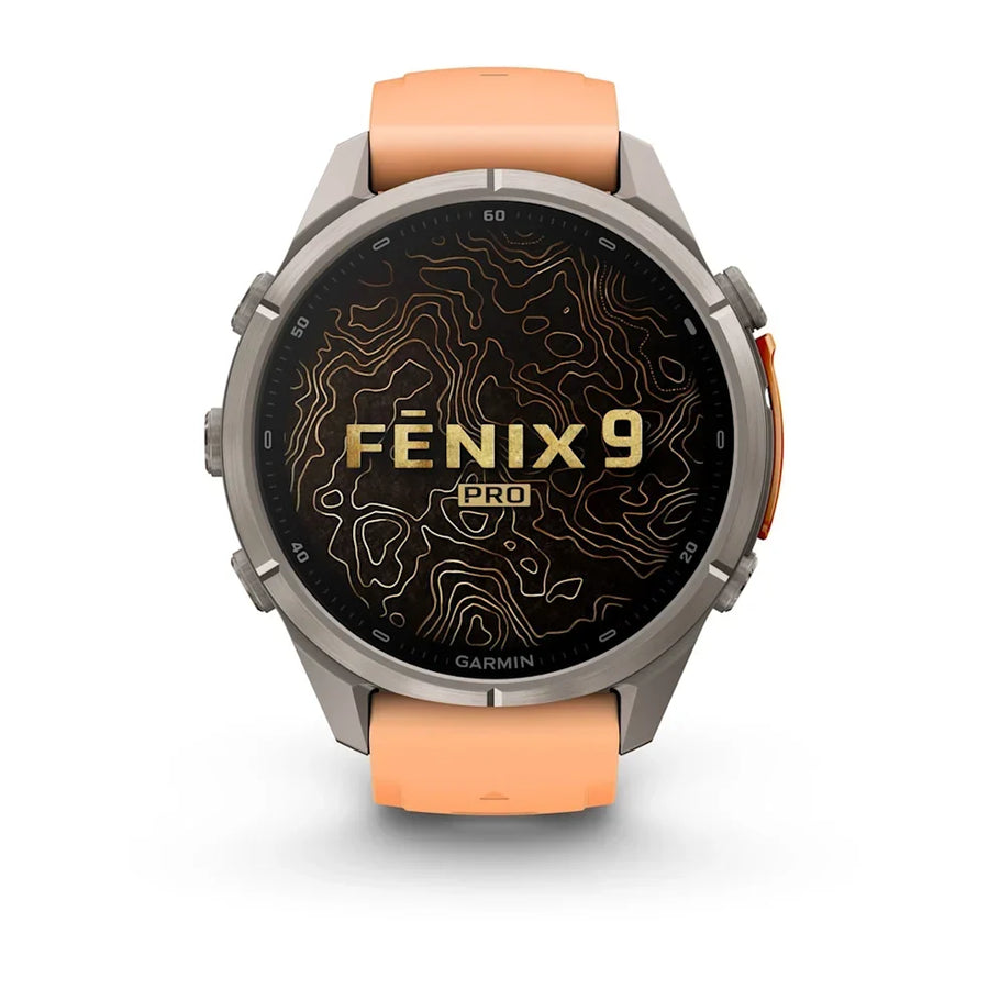 Garmin Fenix 9 Pro Titanium Orange GPS Smartwatch with inReach®