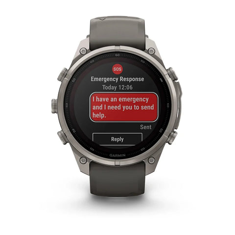 Garmin Fenix 9 Pro-Solar Titanium Pebble Grey Watch With InReach Connectivity