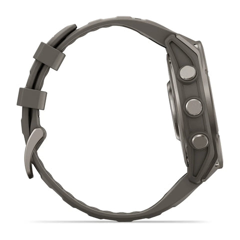 Black smartwatch on a white background