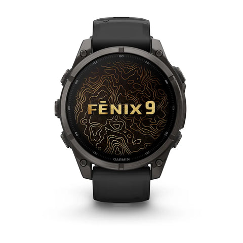 Garmin Fenix 9 Carbon Gray DLC Titanium Black GPS Smartwatch