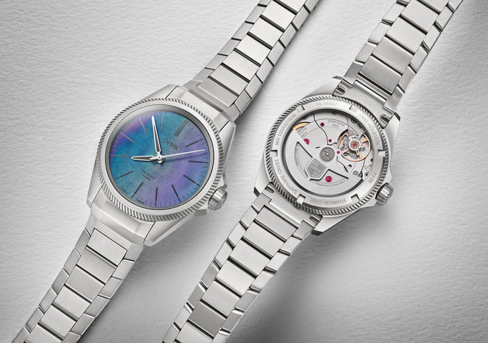 Oris ProPilot X Calibre 400 Laser Watch with lasered titanium dial, titanium strap, titanium case