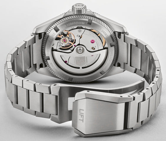 Oris ProPilot X Calibre 400 Laser Watch with lasered titanium dial, titanium strap, titanium case