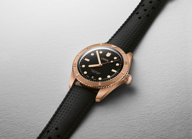 Oris Divers Sixty Five Bronze Cotton Candy Sepia