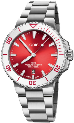 Oris Watch Aquis Date 41.5mm Taste Of Summer Red 01 733 7787 4138-07 8 22 04PEB