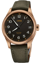 Oris Big Crown ProPilot Big Date Bronze Watch with black dial, textile strap