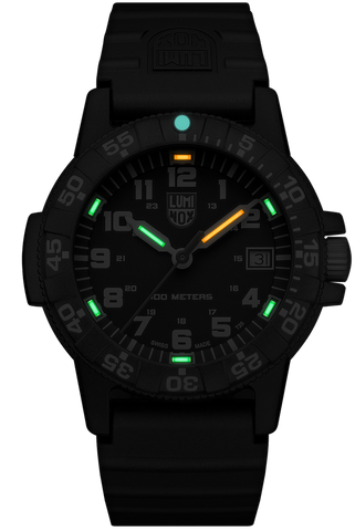 Luminox Sea Turtle 0300 Series Watch XS.0301 - luminous dial view