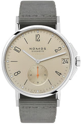 Nomos Glashutte Watch Ahoi Neomatik 38 Date Sand Sapphire Crystal 527