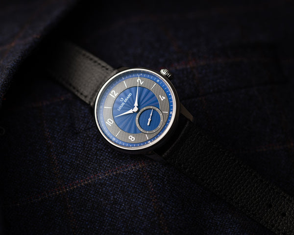 Louis Erard Excellence Petite Seconde Guilloche 39mm Anthracite Blue Watch