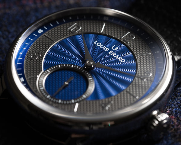 Louis Erard Excellence Petite Seconde Guilloche 39mm Anthracite Blue Watch