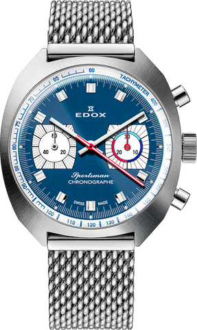 Edox Sportsman Chronographe Automatic Blue Limited Edition Watch