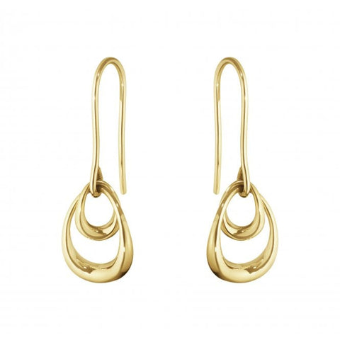 Georg Jensen Offspring 18ct Yellow Gold Hook Earrings