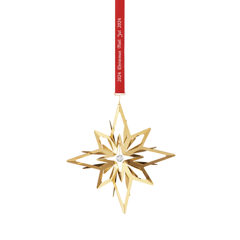 Georg Jensen Christmas Collection 2024 18ct Yellow Gold Plated Star Mobile