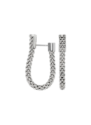 Fope 18ct White Gold Essentials Flex'it Mesh Chain Earrings