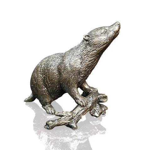Art In Bronze Badger Figurine