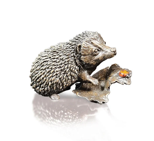 Art In Bronze Hedgehog with Ladybird Figurine