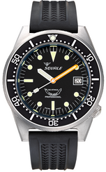 Squale Watch 1521 Black Blasted Rubber 1521BKBL.VO