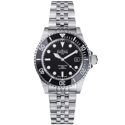 Davosa Ternos Diver Black Dial Penta Link Watch product image