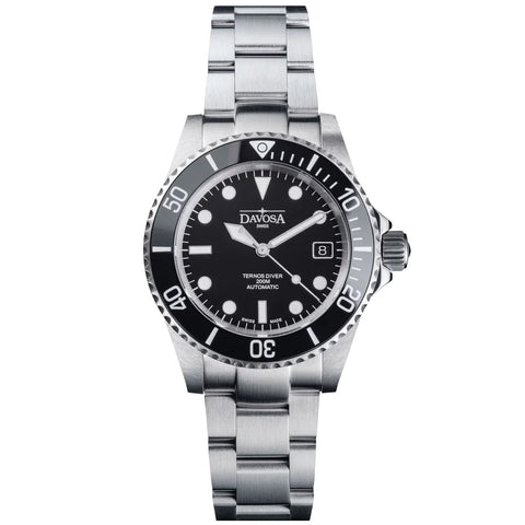Davosa Ternos Diver Black Dial Tri Link Watch product image