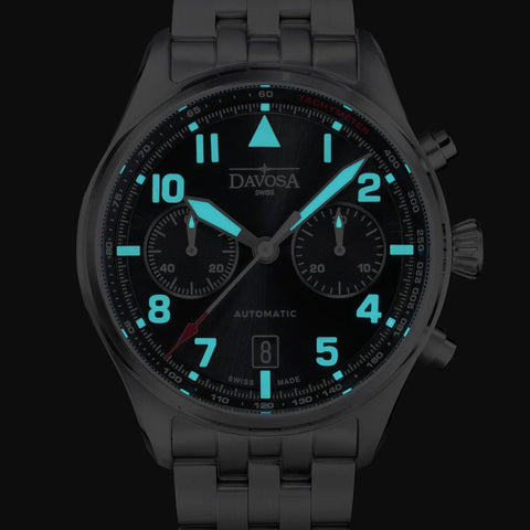 Davosa Newton Chronograph Steel Bracelet Watch product detail view