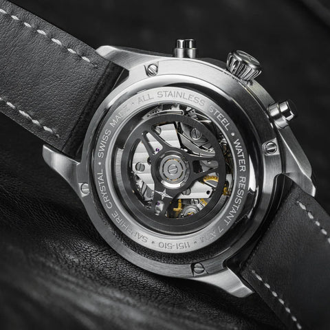 Davosa Newton Chronograph Leather Strap Watch product detail view
