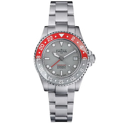 Davosa Ternos GMT Lucent Grey Red TriaLink Bracelet Watch product image