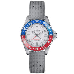 Davosa Ternos GMT Lucent Blue Red Grey Rubber Watch product image
