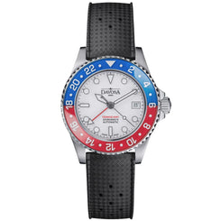 Davosa Ternos GMT Lucent Blue Red Black Rubber Watch product image