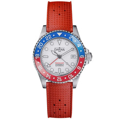 Davosa Ternos GMT Lucent Blue Red Red Rubber Watch product image