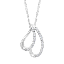 18ct White Gold 0.34ct Diamond Necklace
