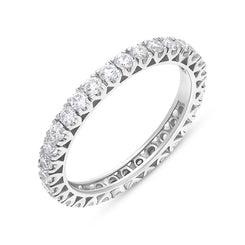 18ct White Gold 1.01ct 30 Stone Diamond Full Eternity Ring