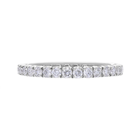 18ct White Gold 1.01ct 30 Stone Diamond Full Eternity Ring