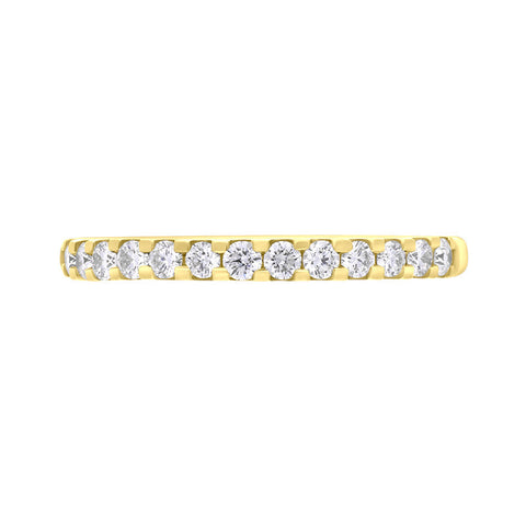 18ct Yellow Gold Diamond Half Eternity Ring