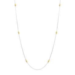 18ct White and Yellow Gold Diamond Necklet N1019