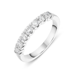 18ct White Gold 0.55ct Diamond Eternity Ring FEU-838