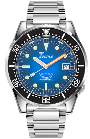 Squale Watch 1521 Blue Ray Bracelet 1521PROFD.SQ20