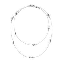 Georg Jensen Moonlight Grapes Sautoir Sterling Silver Necklace