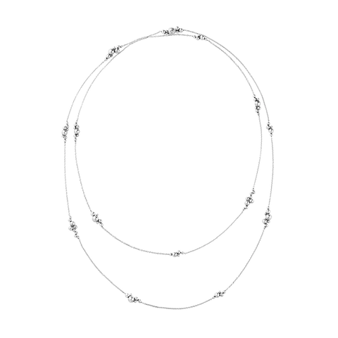Georg Jensen Moonlight Grapes Sautoir Sterling Silver Long Necklace