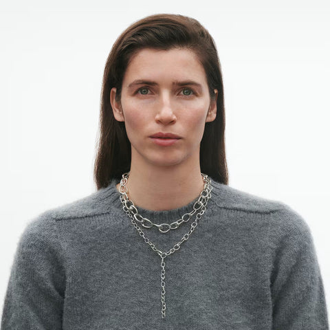 Georg Jensen Offspring Sterling Silver Link Necklace