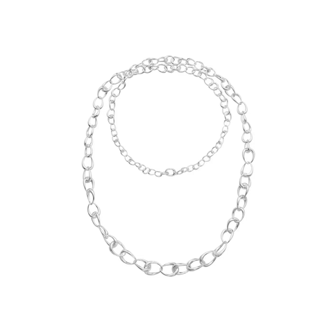 Georg Jensen Offspring Sterling Silver Link Necklace