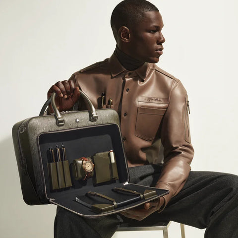 Montblanc Sfumato Effect Writing Traveller Briefcase