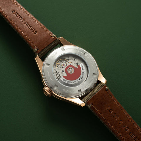 Oris Big Crown ProPilot Big Date Bronze Watch with black dial, textile strap