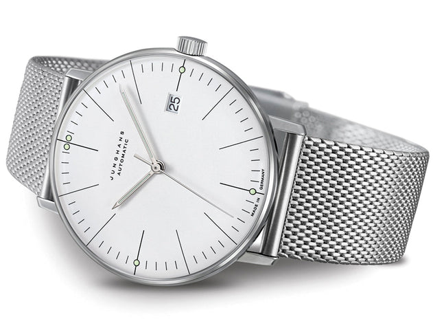 Junghans Max Bill Automatic Watch with silver dial, steel bracelet, steel case