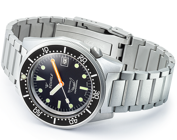 Squale 1521 Black Blasted Bracelet Watch