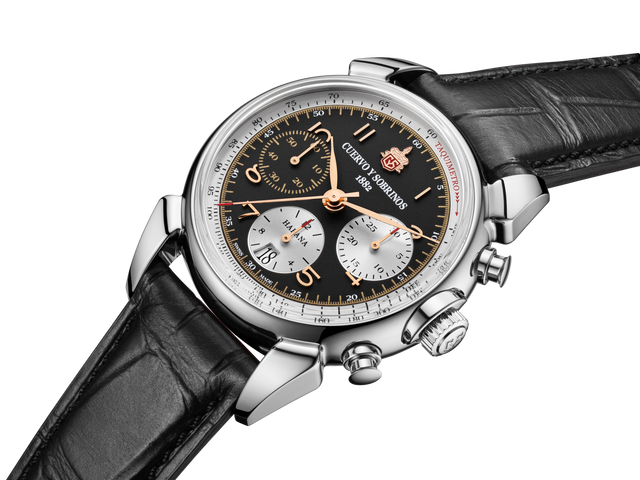Cuervo y Sobrinos Chronograph Heritage Watch