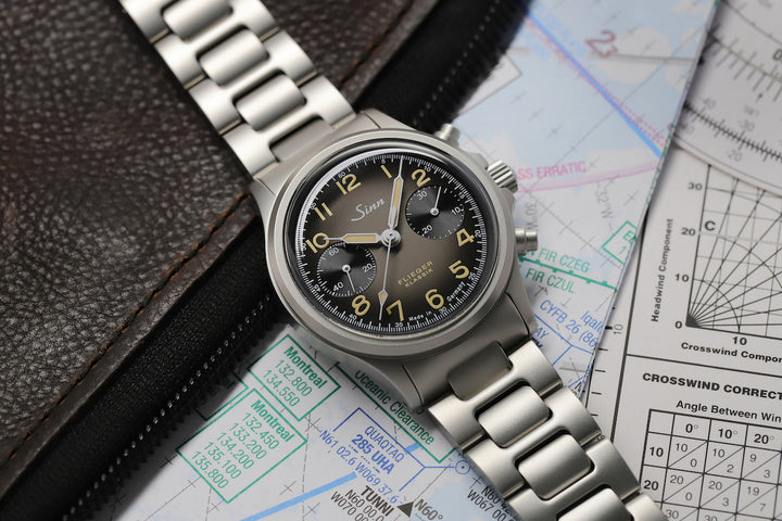 Sinn 356 Pilot Classic AS E H-Link Bracelet Watch