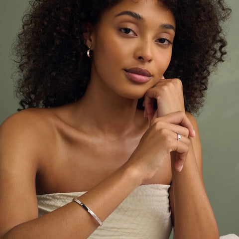 Clogau Insignia Sterling Silver Slim Band Ring