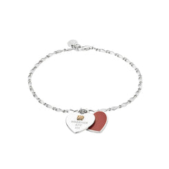 Clogau Wrexham AFC Sterling Silver Heart Bracelet