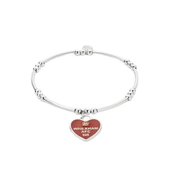 Clogau Wrexham AFC Sterling Silver Heart Affinity Bracelet