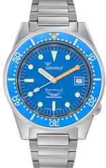 Squale Watch 1521 Blue Blasted Bracelet 1521BLUEBL.SQ20S